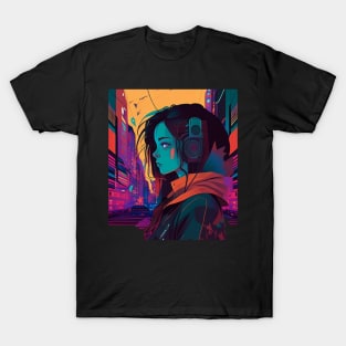 Anime Girl - LOFI Chill Vibes T-Shirt